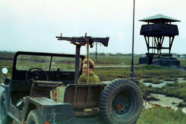 7. Tan My, Loran Station. Perimeter Tower and QRT Jeep. DET-1. Photo by: Michael Douglas, DN, 366th SPS; DET/TMY. 1971-1972.