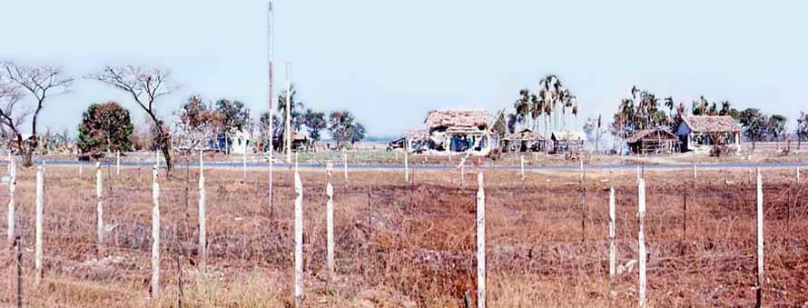 Tan Son Nhut AB, 377th SPS, perimeter-fence after TET 1968 attack. MSgt Summerfield: 08