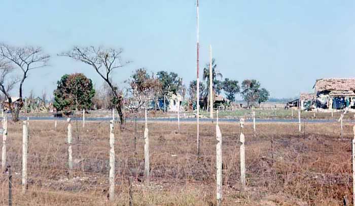 Tan Son Nhut AB, 377th SPS, perimeter-fence after TET 1968 attack. MSgt Summerfield: 08