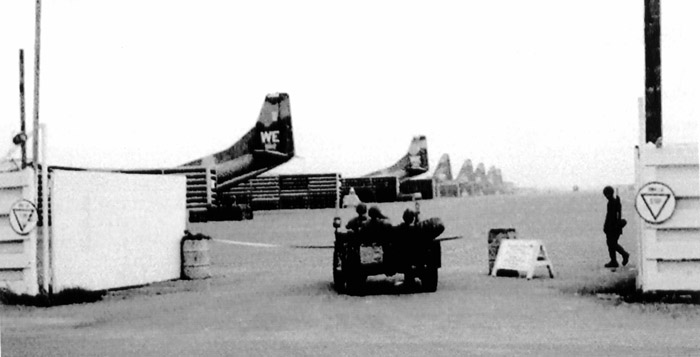 10. Tan Son Nhut AB, Flighline Gate Post. Photo by: Charles Penley, 1967-1969.