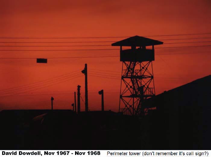 11. Tan Son Nhut AB, Perimeter Tower. 1968. Photo by: David Dowdell, LM 144, TSN, 377th SPS; DET-1/621st TCS/SP VT, 1967-1968.