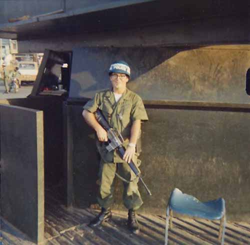 23. Tan Son Nhut AB, Main Gate Bunker. 1972. Photo by: Gary Bird, LM 76, TSN, 377th SPS, 1972-1973.