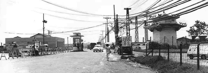 4. TSN Air Base: Main Gate. Pan-Photo by Roy F. Martin Jr. 1965.