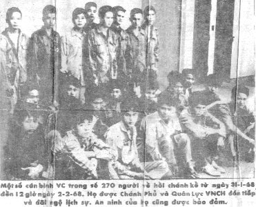 Front: Leaflet, Tet-68 NVA POWs