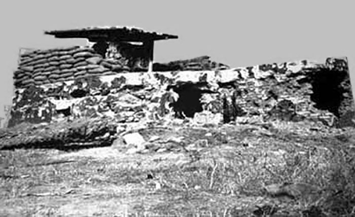 9. Tan Son Nhut AB, Battle damaged O-51 Bunker. Tet 1968. Photo by: Steven Shelt, PC 37th; PK, 633rd SPS. 1967-1968.