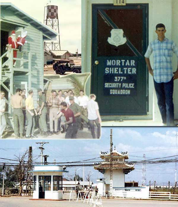 8. Tan Son Nhut AB, Tango-1 Tower, Main Gate. 1968. Photo by: Steven Rivers, LM 482, TSN, 377th SPS, Tango-1; AFOSI, Dist 51 Bangkok. 1967-1968; 1973-1975.