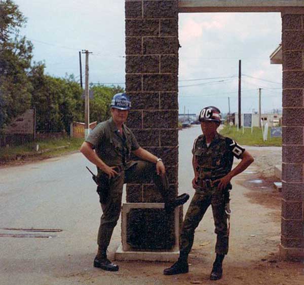 20. Tan Son Nhut AB, ARVN Pedestrian Gate post. Photo by: Russ Colombo, LM 275, TSN, 377th SPS, 1969-1970.