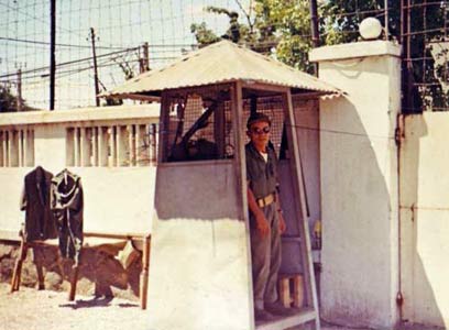 18. Tan Son Nhut AB, Saigon Embassy, ARVN Pedestrian Gate post. Photo by: unknown.