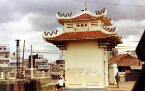 6. Tan Son Nhut AB, Main Gate. Civilian Gate. Photo by: Randy M. Snyder. 1972-1973.