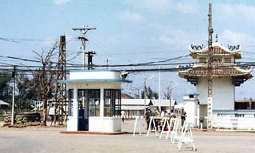 3b. Tan Son Nhut AB, Main Gate. Close up. 1967-1968. Photographer: Steve B. Rivers, LM 482, TSN. 1967-1968.