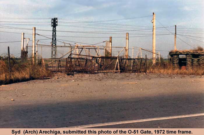 9. Tan Son Nhut AB, O-51 Gate. Closeup. 1972. Photo by: Syd (Arch) Arechiga.