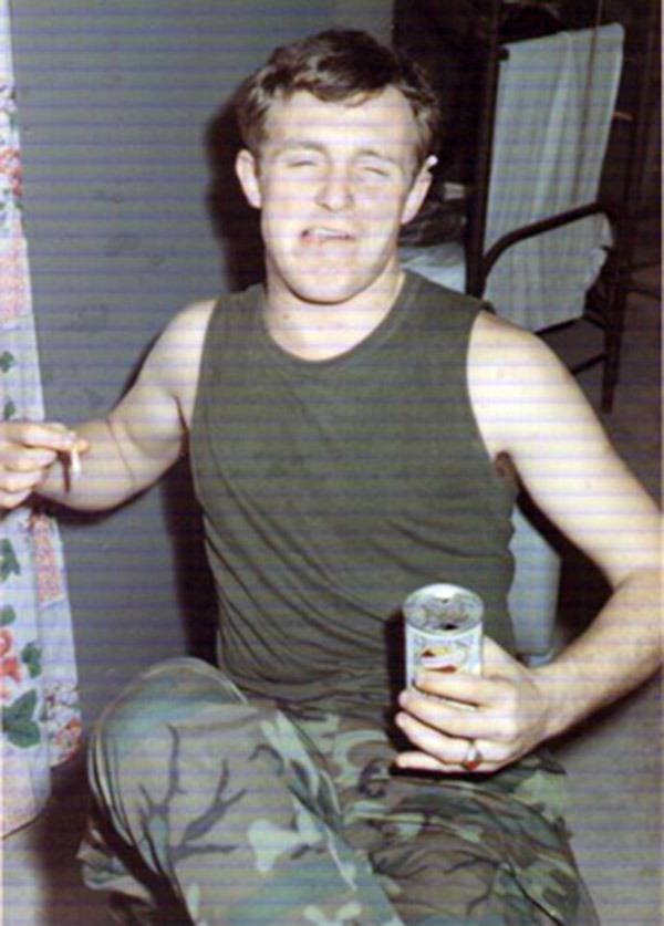 10. Tuy Hoa Air Base: Beer drinker, Ken deRussy. 1969-1970.