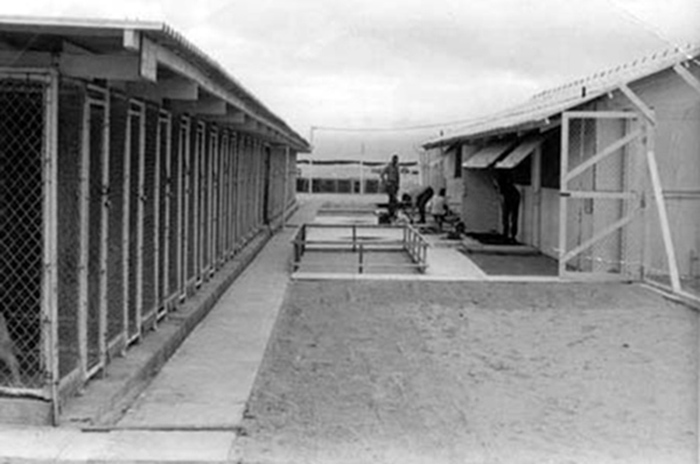 1. Tuy Hoa Air Base: 31st SPS, K-9 Kennels. Photo by Chris Raper. 1967-1968.