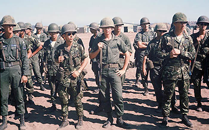 1. Tuy Hoa Air Base: 31st SPS Guardmount. Photo by Ed Barker. 1966-1967.