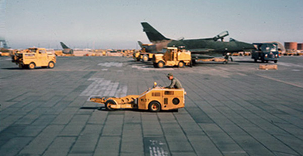 7. Tuy Hoa Air Base: flight line. Photo by Ed Barker. 1966-1967.