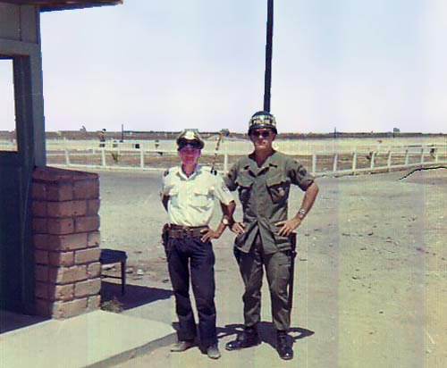 2. Tuy Hoa AB, Main Gate. Henry with QC. Photo by: Henry Lesher, 1968-1969.