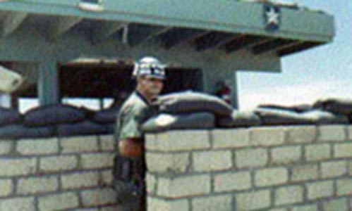 6. Tuy Hoa AB, Main Gate. SP Airman Billy Roberts. Photographer: James Shepherd. 1968-1969.