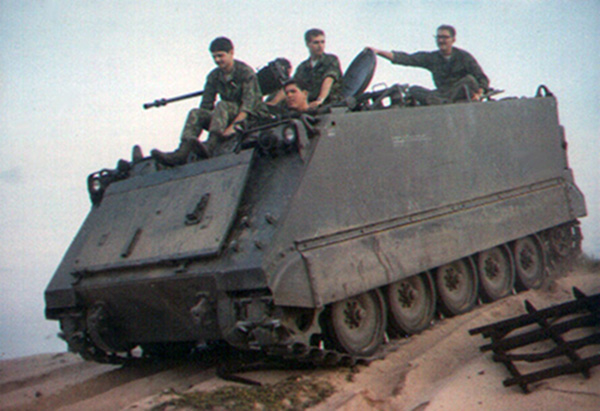 4. Tuy Hoa Air Base: M113, sand dune. 1969-1970. 