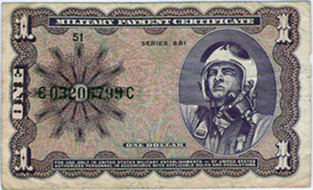 25. MPC: One Dollar (front).