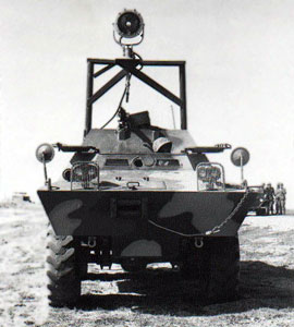 12. Tuy Hoa AB, M113, with Searchlight and M-60. Photo by: Sheperd, Tuy Hoa AB, 31st SPS.