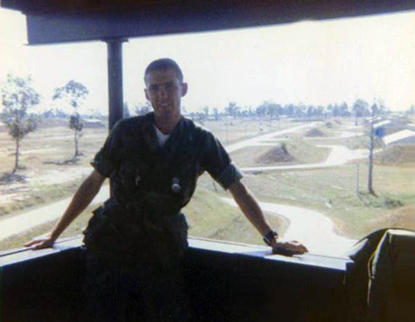 3. Ubon RTAFB. Bomb Dump Tower, Fox-3. Photo by: Dan Vinson, LM 66, UB, 8th SPS. 1968-1969.