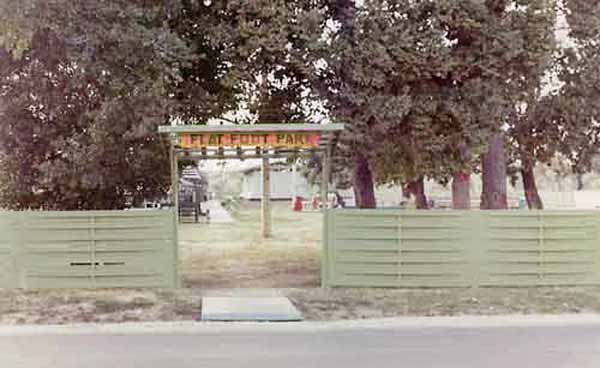 5. Ubon RTAFB. Entrance to SP Flat Foot Park, near the hooch area. 1970. Photographer: Kelly Bateman, LM 118, UB, 8th SPS K9. 1970-1971.