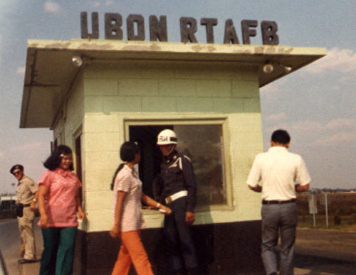 2. Ubon RTAFB, Main Gate. 1973. Photographer: D.J. Tollstrup.