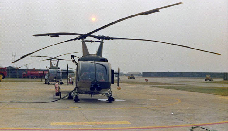 4. HH-43F Huskie, 40th ARRS DET-5, Pedro 33 and Pedro 34.