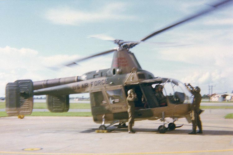 8. HH-43F Huskie Pedro 33, landing. Day Recon Flight.