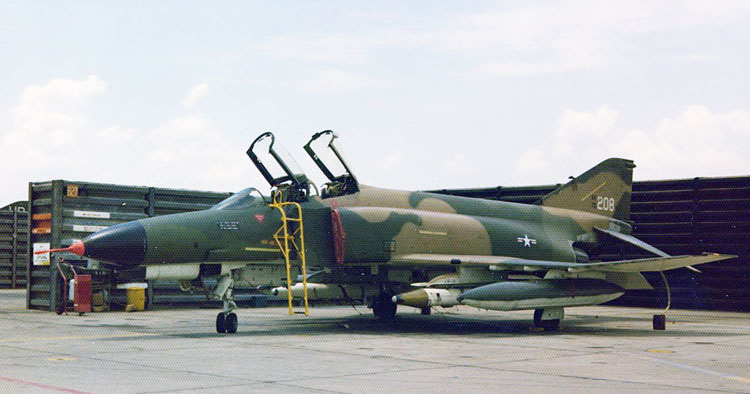 10. F-4E Phantom, Tail Number 72-208.