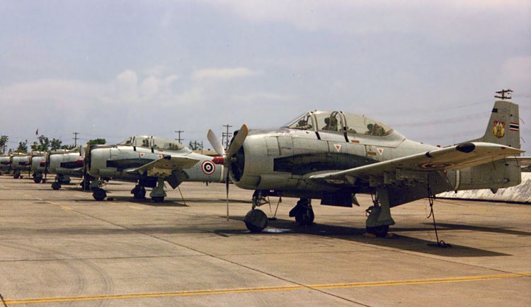 18. T-28’s, Thai Air Force.