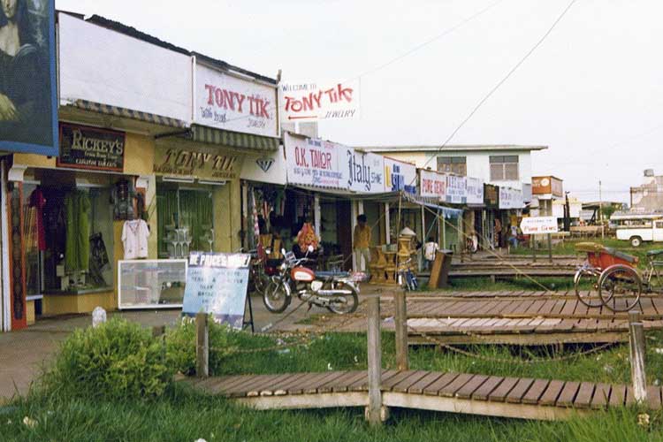 23. Strip Malls outside the Main Gate, Udorn RTAFB, 1975.