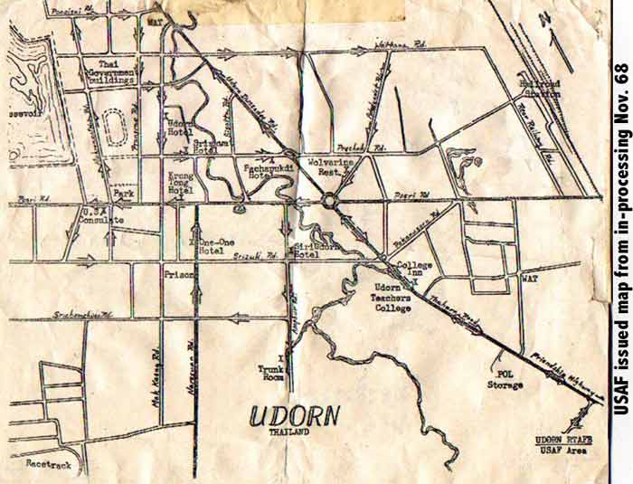 Udorn RTAFB Map