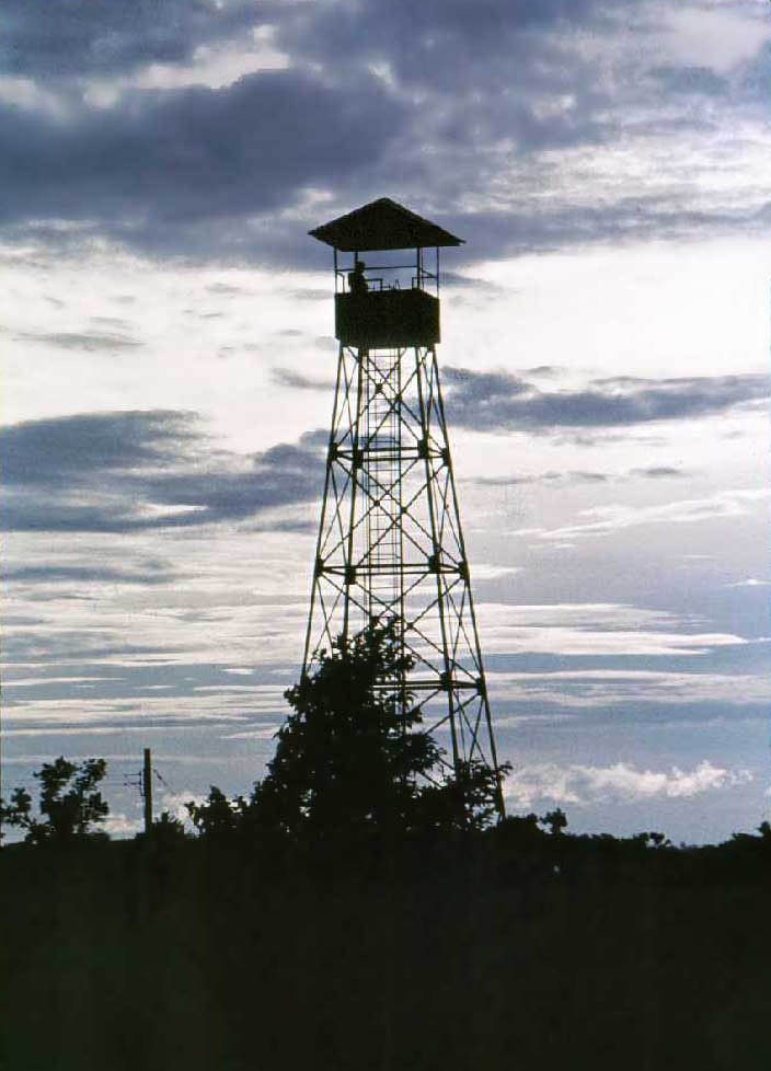 5. Udorn RTAFB, Perimeter Tower, Sunset. Photo by: Wayne.