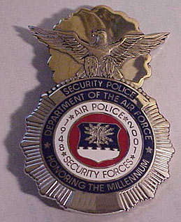 USAF Air/Security Police Millennium Badges, Silver