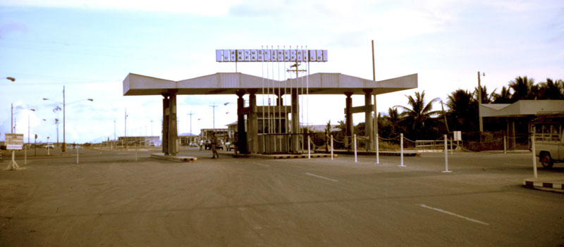 2. U-Tapao RTAFB, Main Gate. Wide View. Photographer: John M. Homa. 1970-1972.