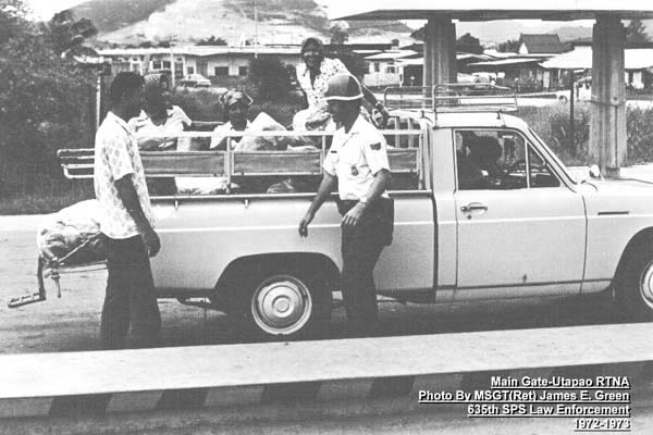 7. U-Tapao RTAFB, Main Gate, RTNA. 1972-1973