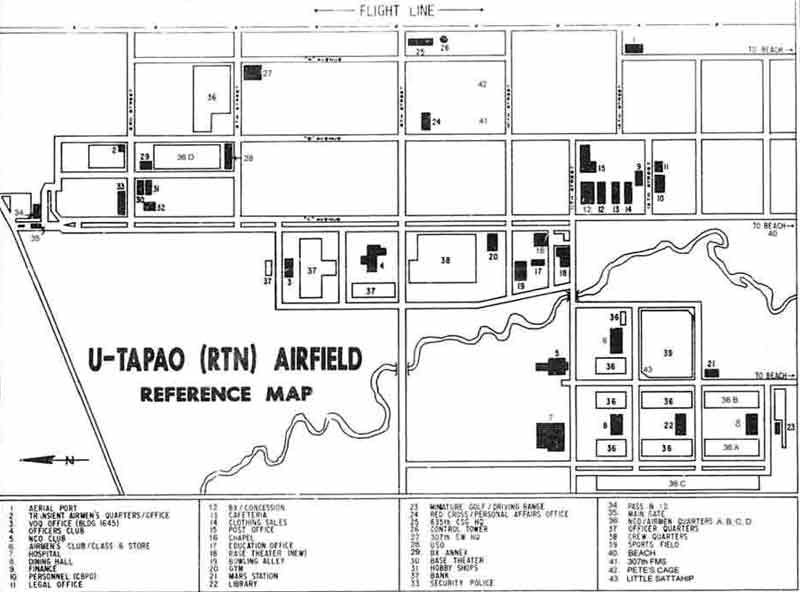 U-Tapao RTAFB Map