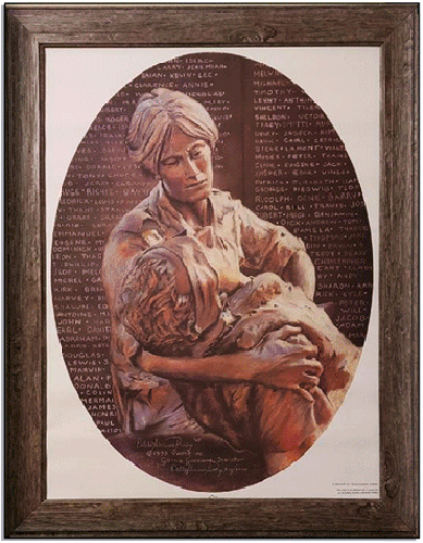 THE PIETA COMMERATIVE LITHOGRAPH