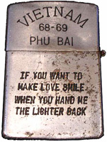 VSPA Zippo Lighters We Carried in Vietnam and Thailand